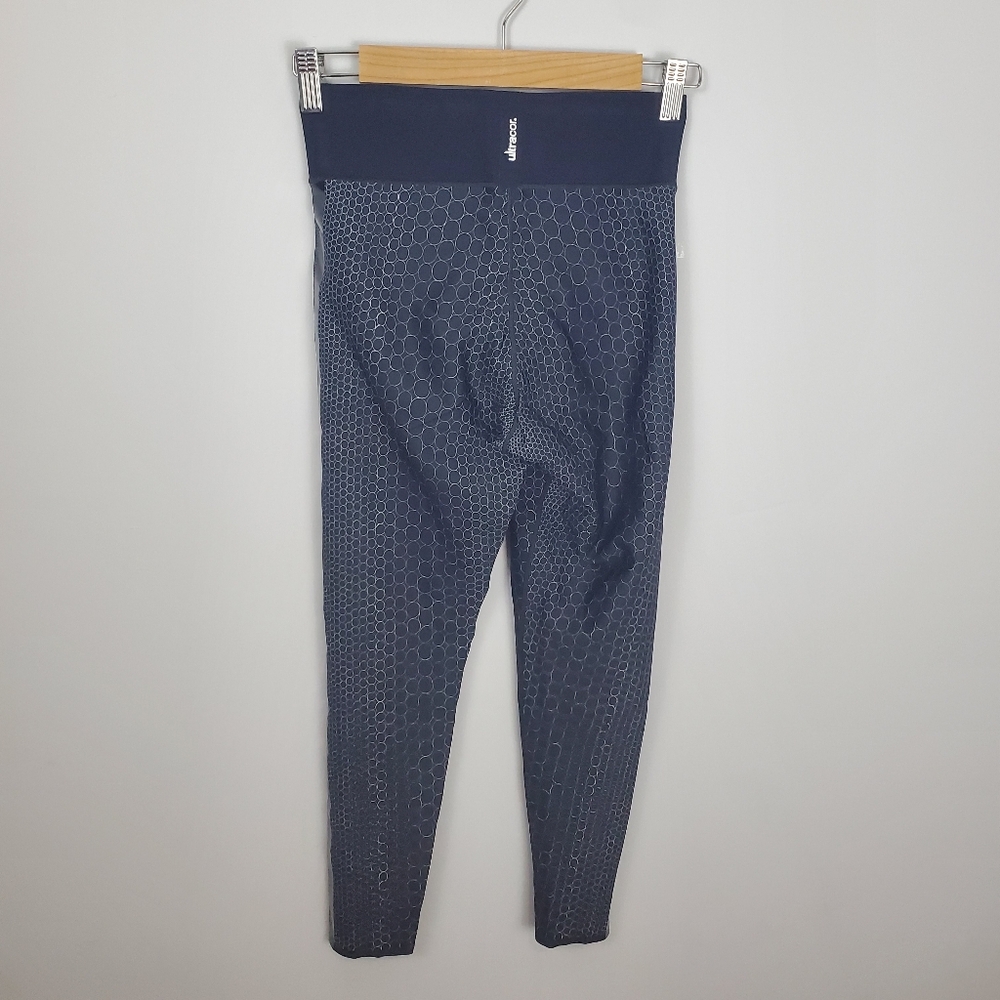 Ultracor Black Geometric Pattern Leggings Size Medium